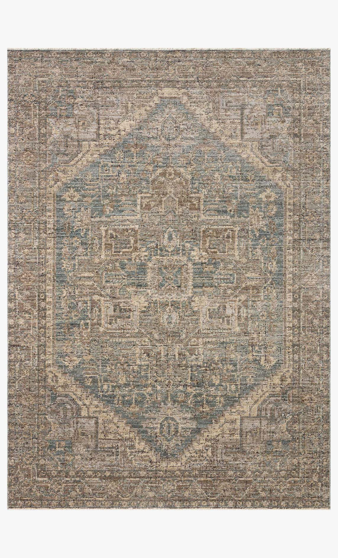 Priscilla Blue / Bark Rug
