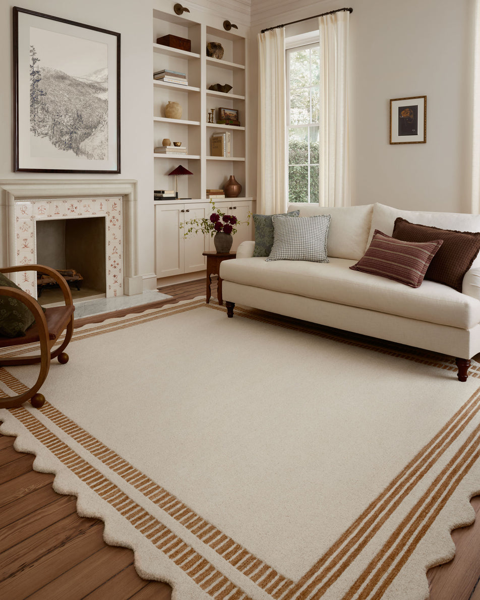 Scottie Ivory Rust Rug