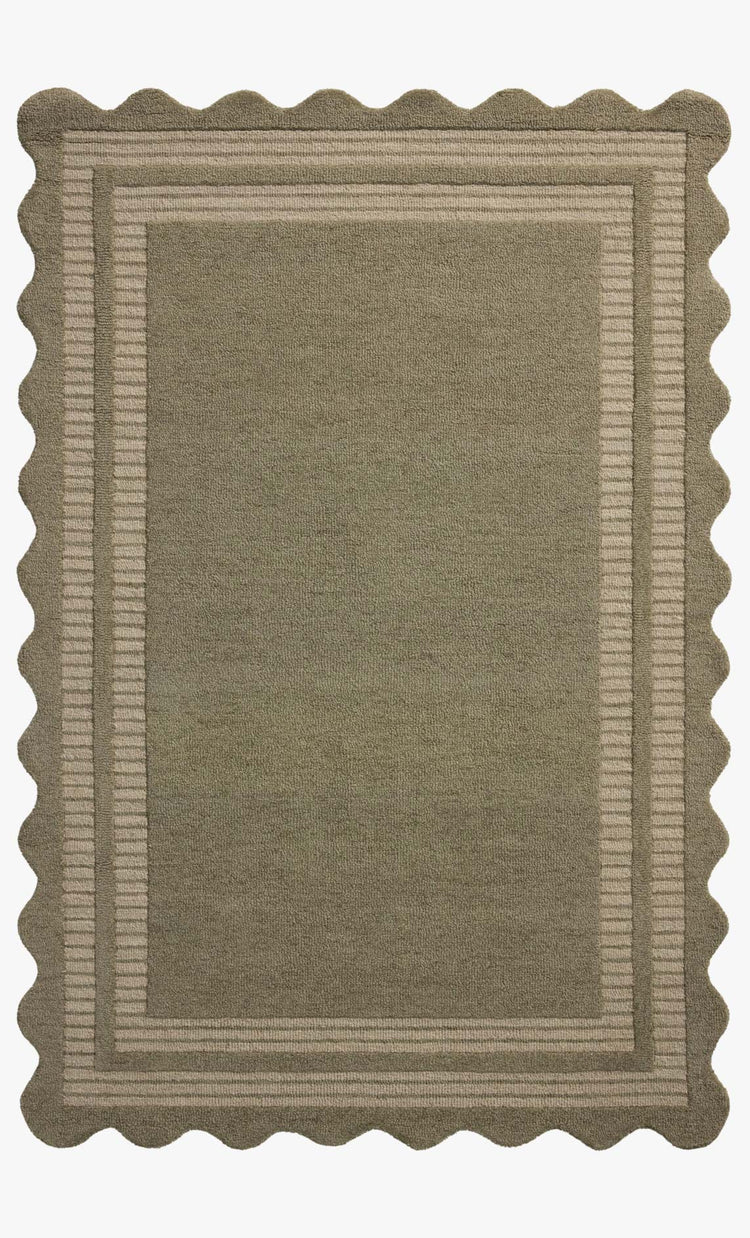 Scottie Olive Pebble Rug