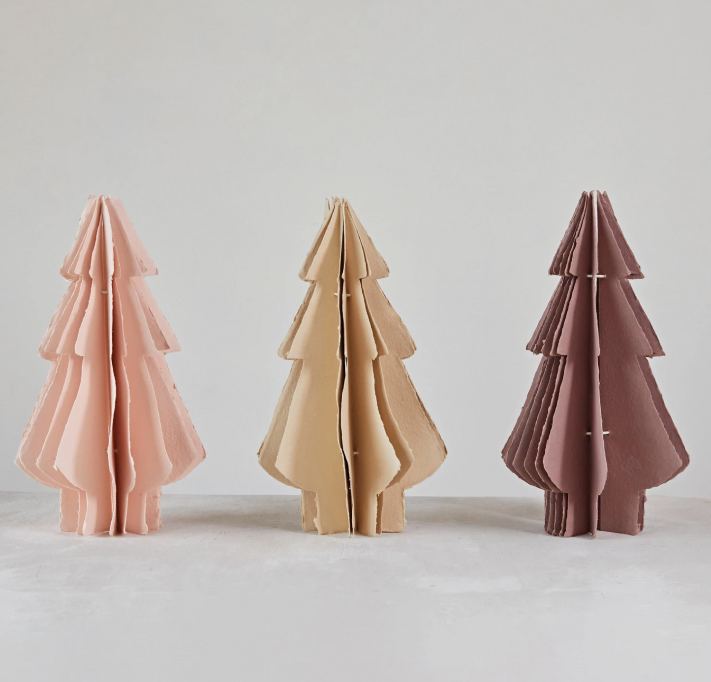 Recycled Paper Folding Trees