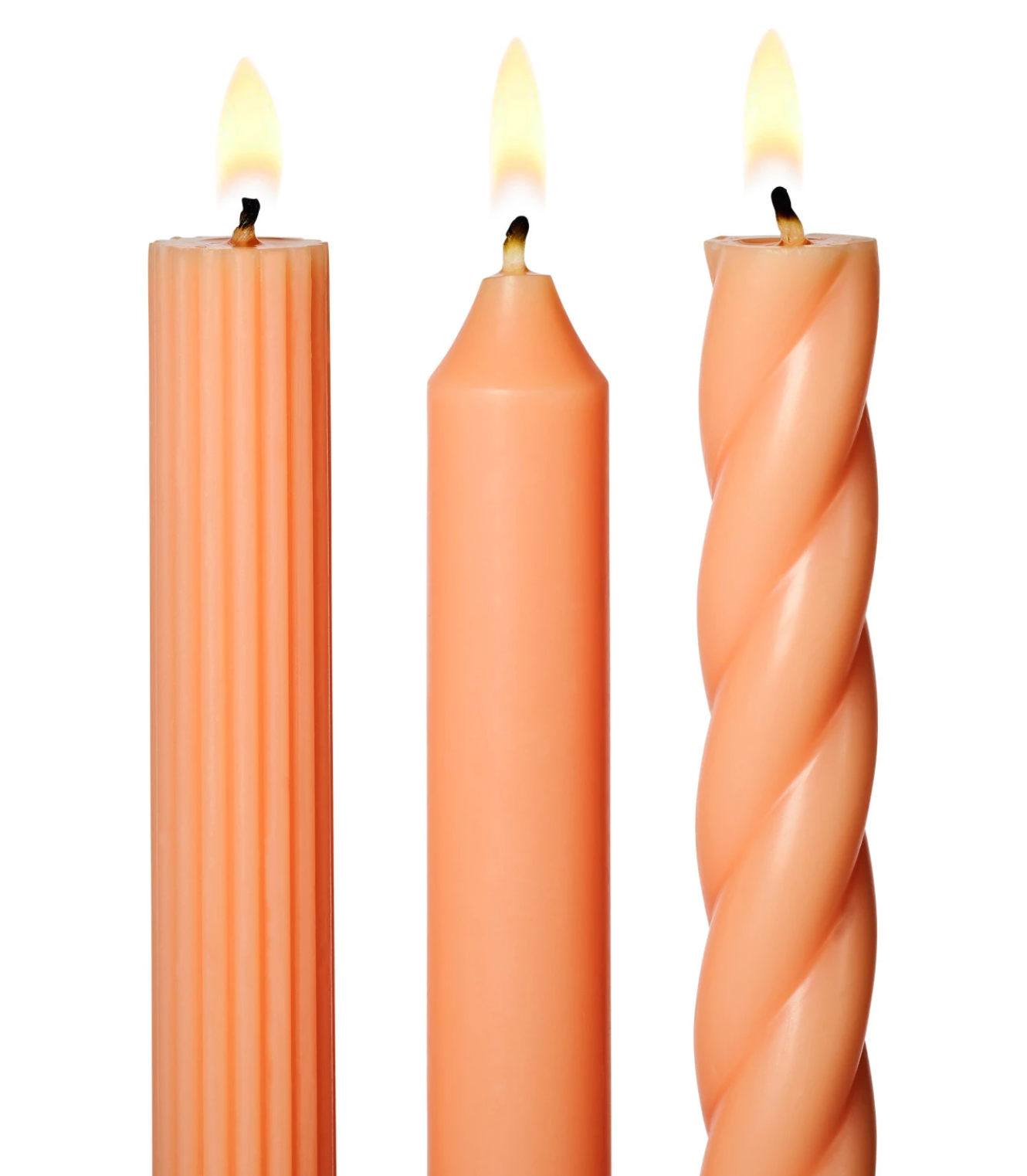 Colored Taper Candle Set