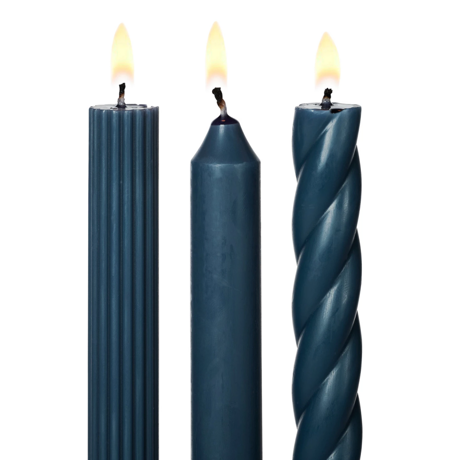 Unscented Colored Taper Candle Set