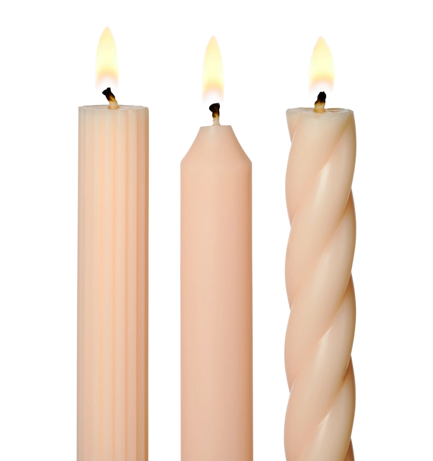 Colored Taper Candle Set