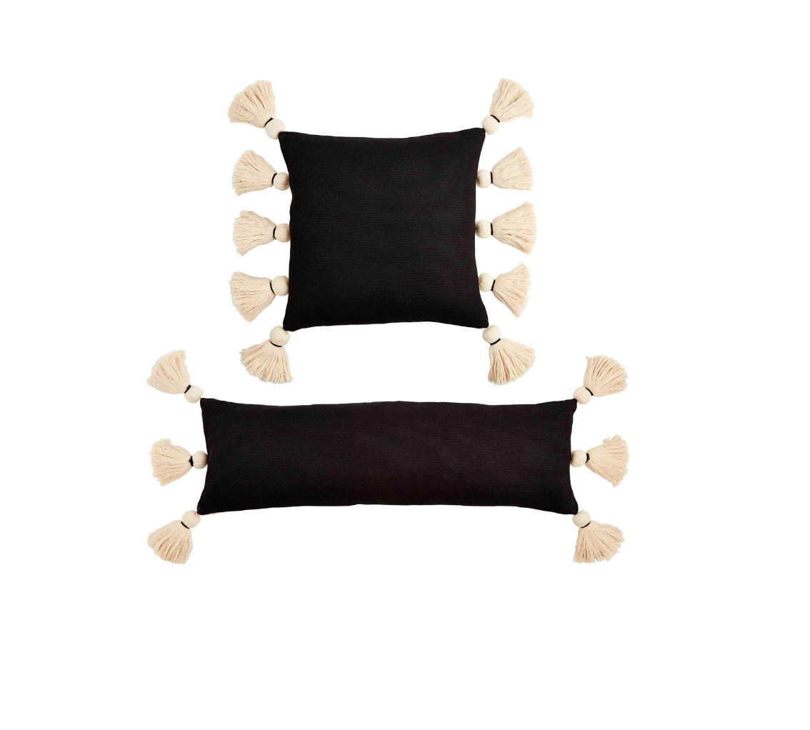 Black Tassel Pillows