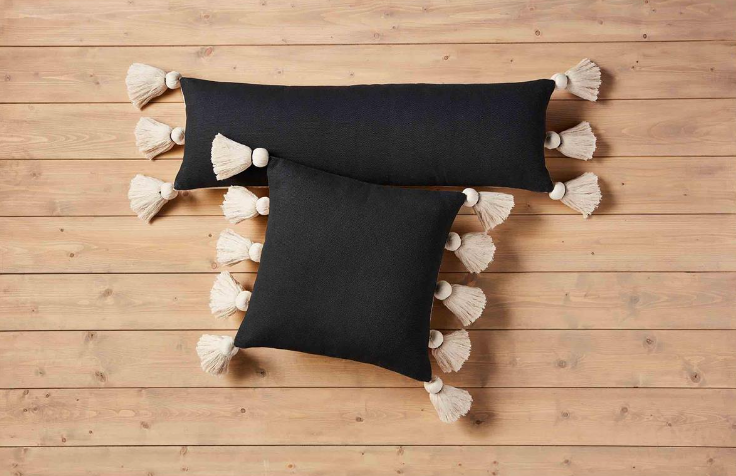 Black Tassel Pillows
