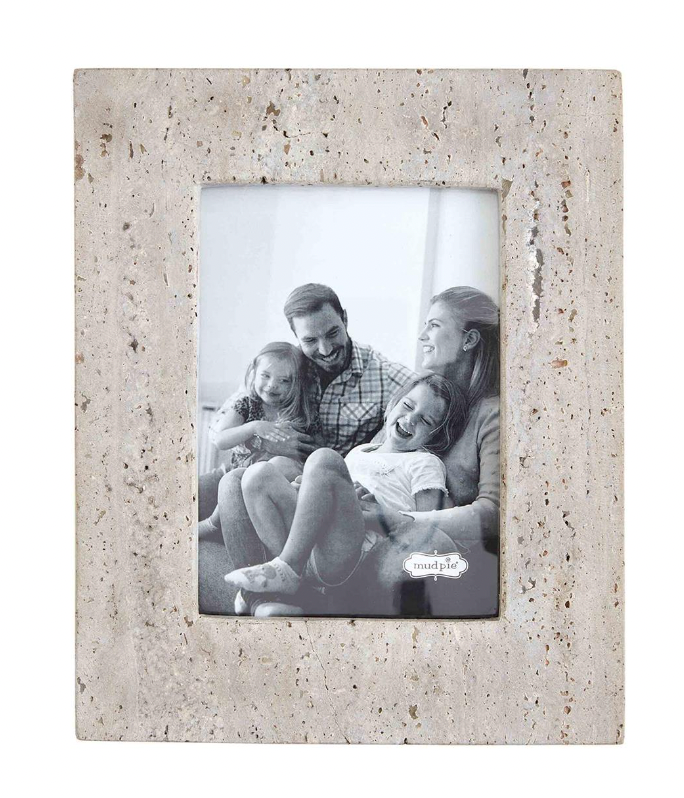 Grey Travertine Photo Frame