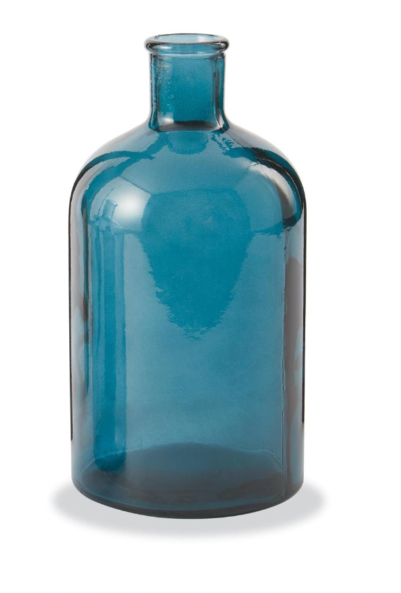 Blue Bottleneck Vase