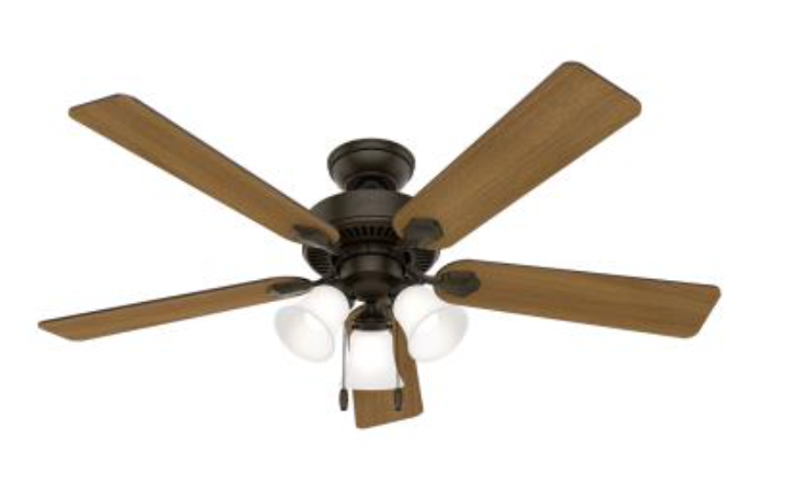 Simone 52" 3 Light Fan