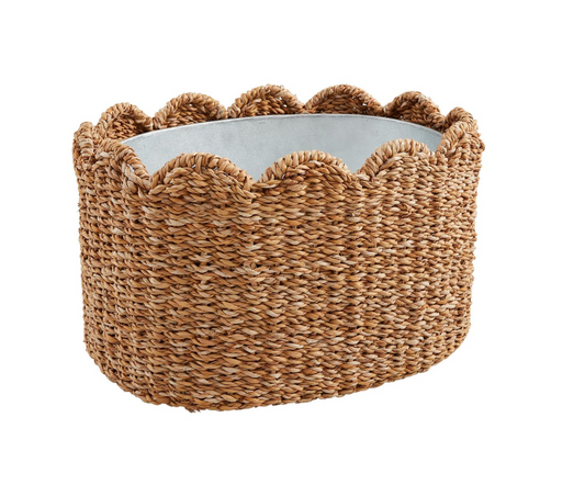 Woven Scalloped Drink Tub