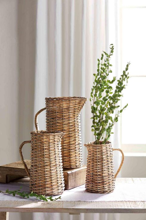 Woven Willow Pitcher