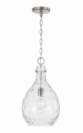 Brantley 1 Light Water Glass Pendant