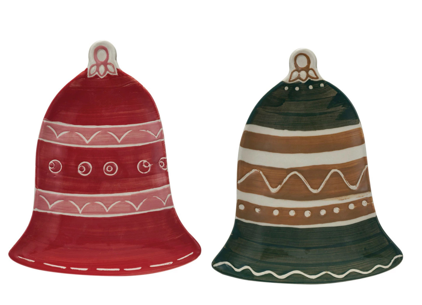 Christmas Bell Shaped Plates