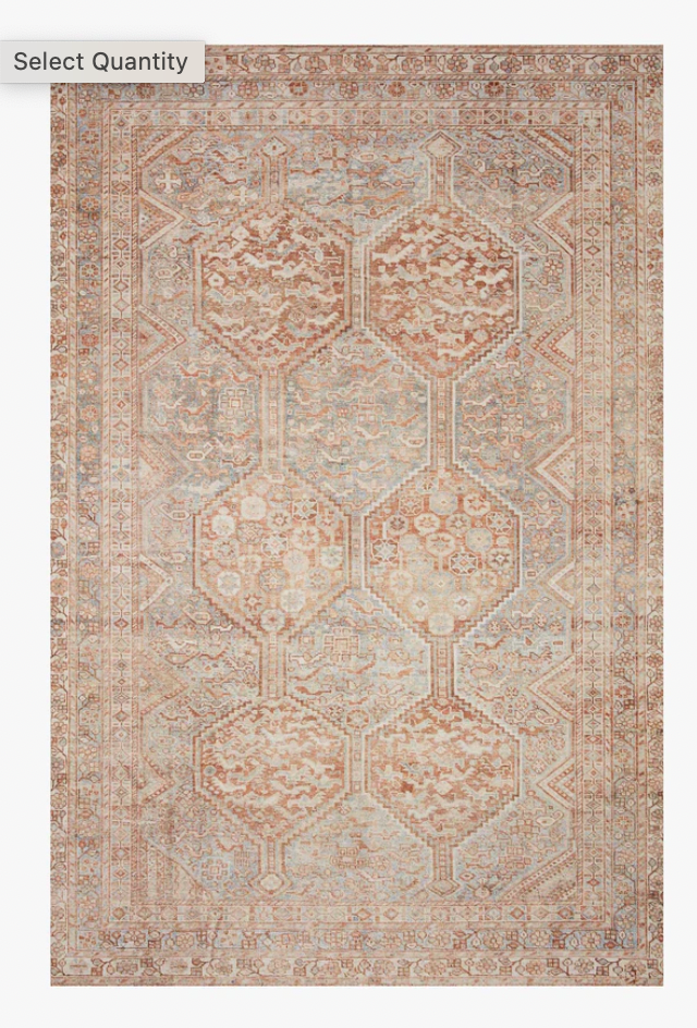 Jules Tangerine/Mist Rug