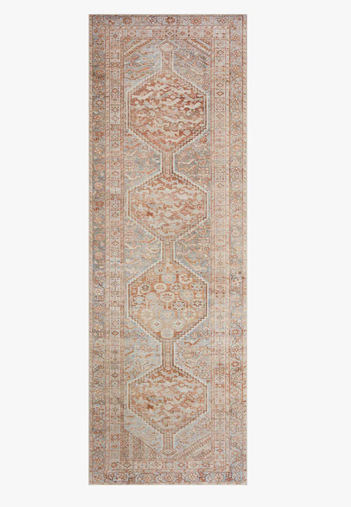 Jules Tangerine/Mist Rug