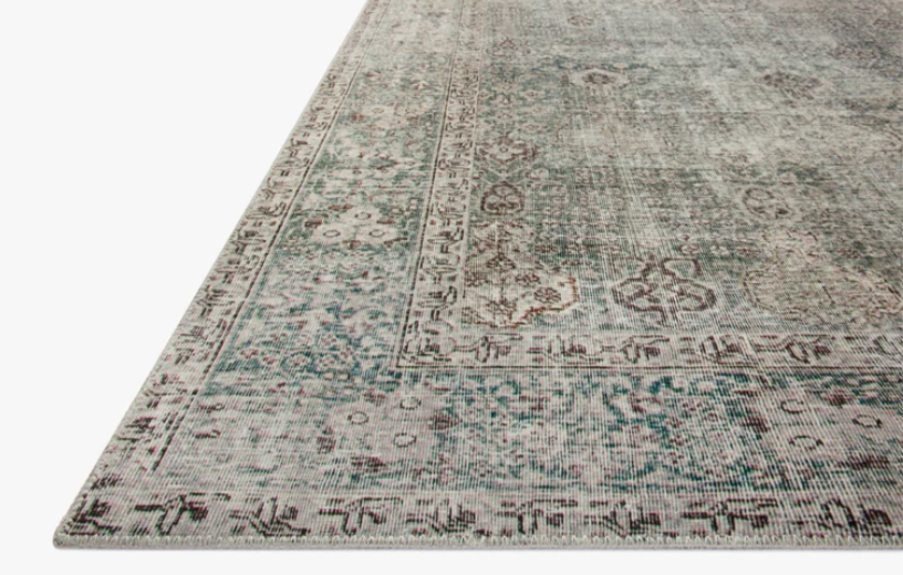 Jules Emerald/Antique Rug