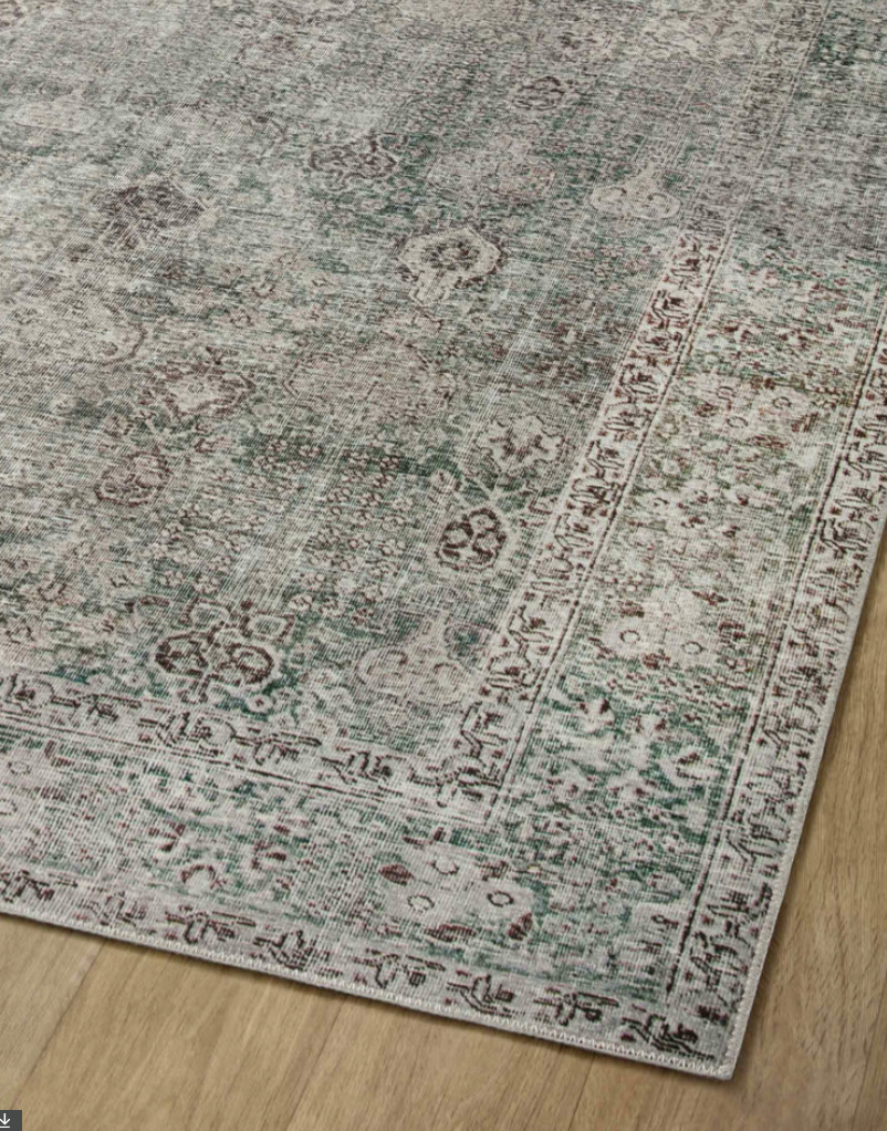 Jules Emerald/Antique Rug