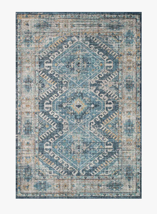 Skye Denim/Natural Rug