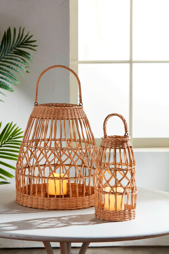 Open Weave Candle Lantern