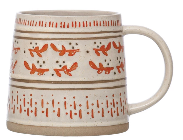 Christmas Stoneware Cottage Mug