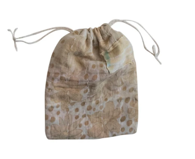 Vintage Cotton Kantha Drawstring Bag