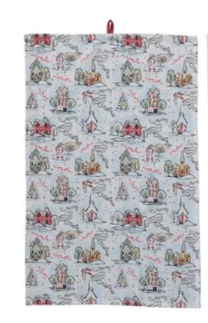 Holiday Scene Tea Towels