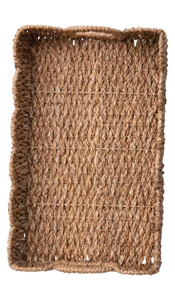 Scalloped Hand-Woven Bankuan Tray