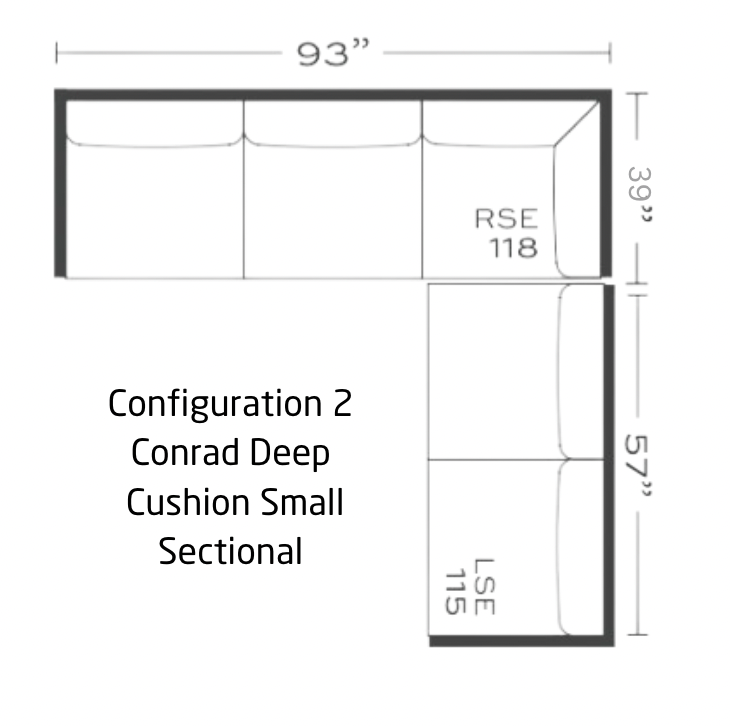 Conrad Small Sectional