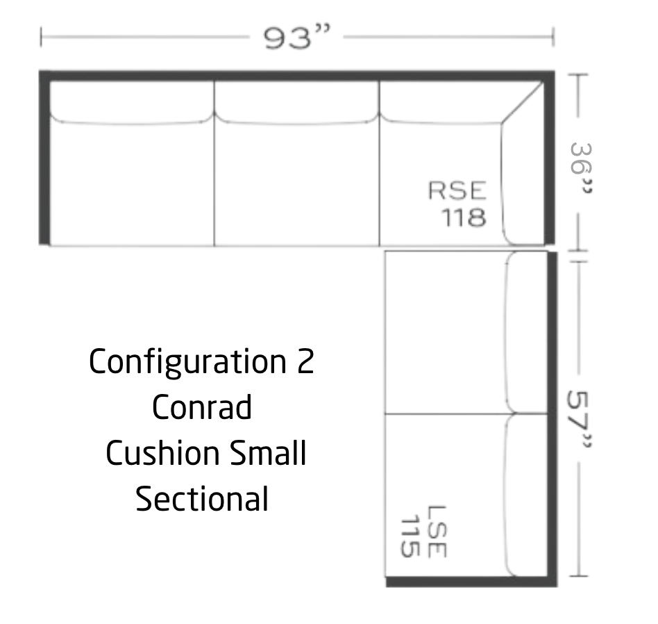 Conrad Small Sectional