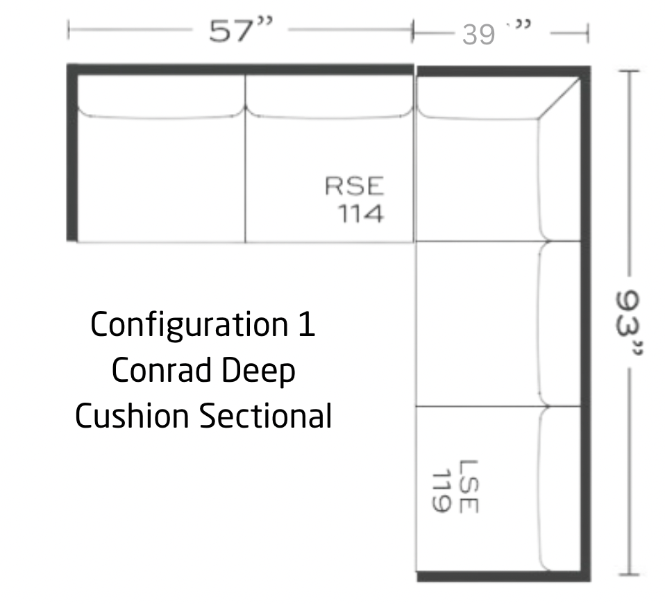 Conrad Small Sectional