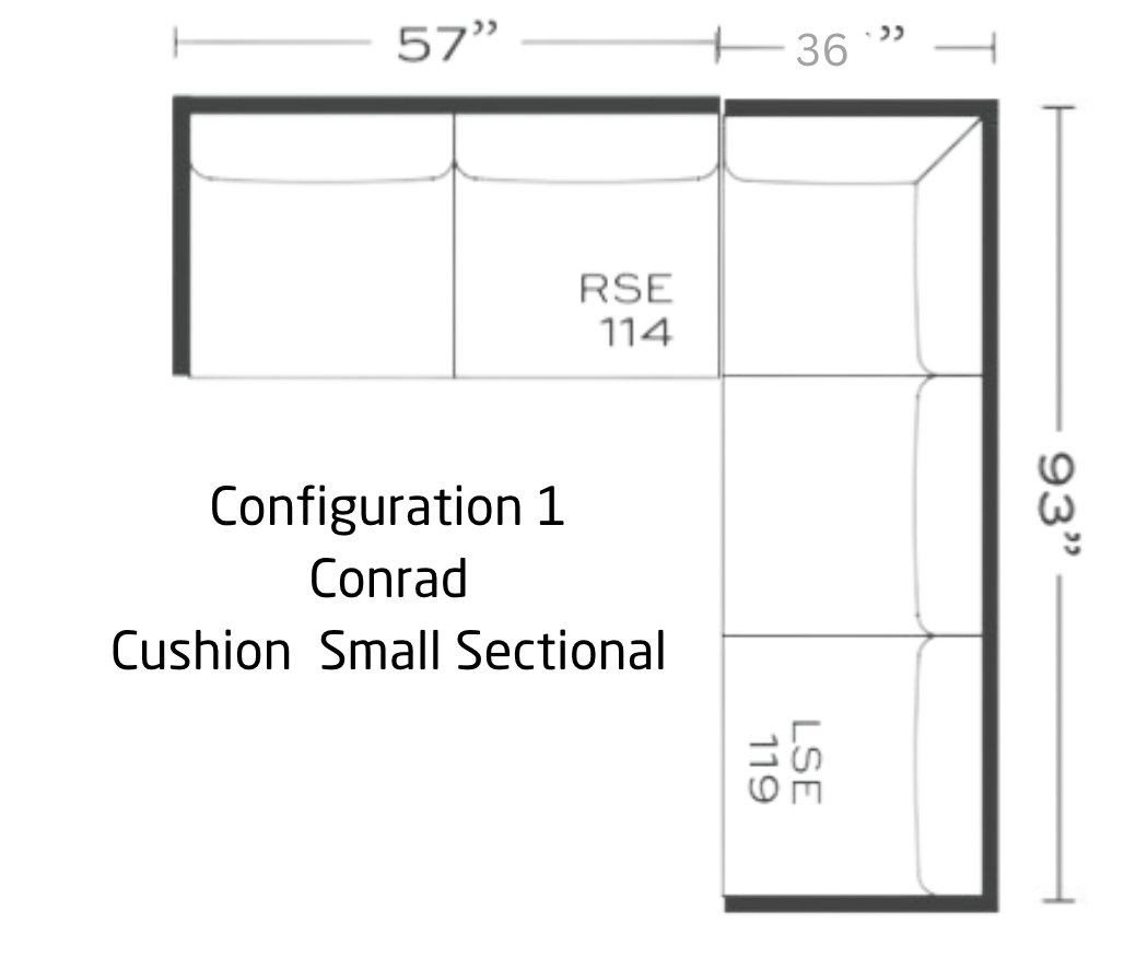 Conrad Small Sectional