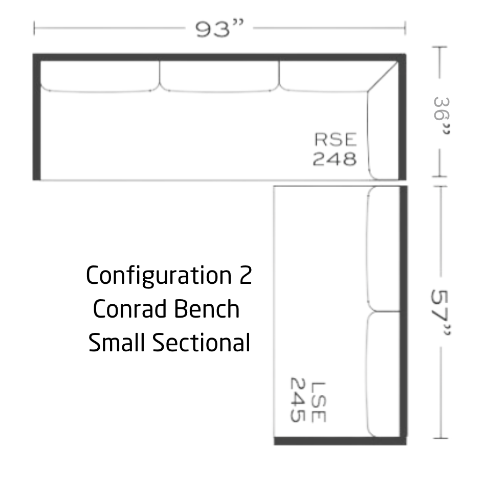 Conrad Small Sectional