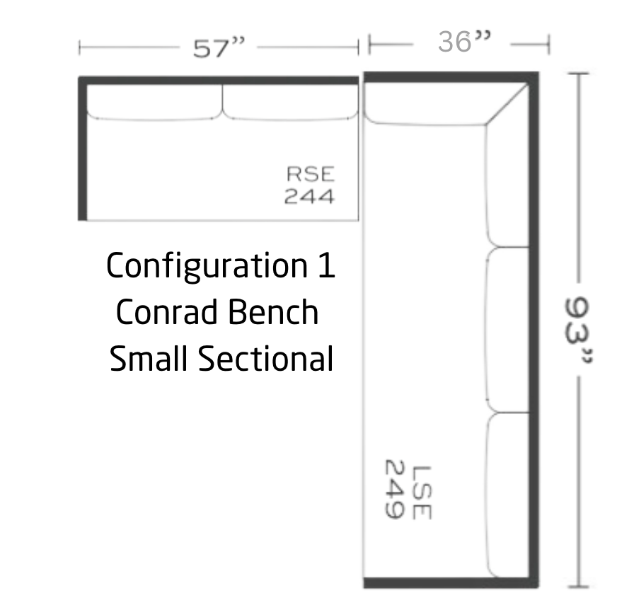 Conrad Small Sectional