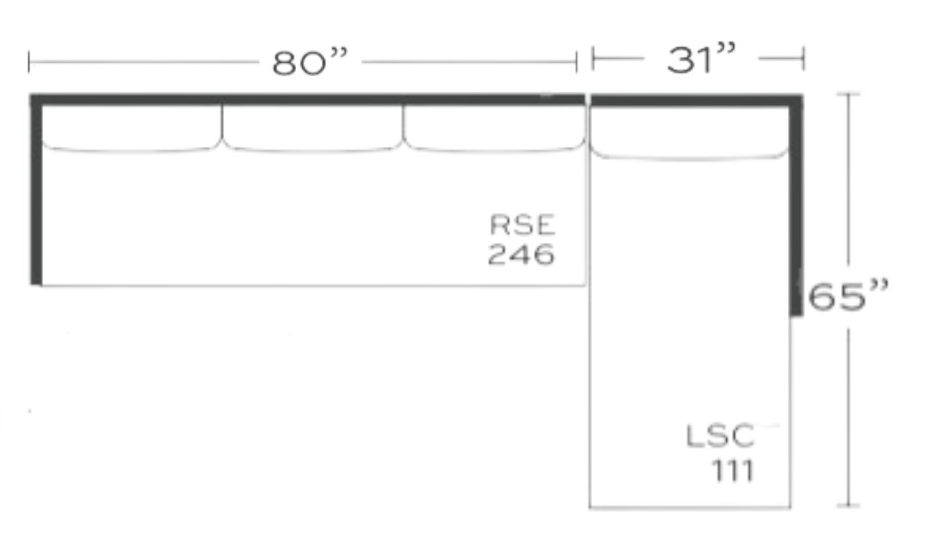 Conrad Large Chaise Sofa