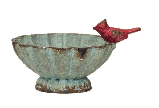 Decorative Pewter Fluted Bowl