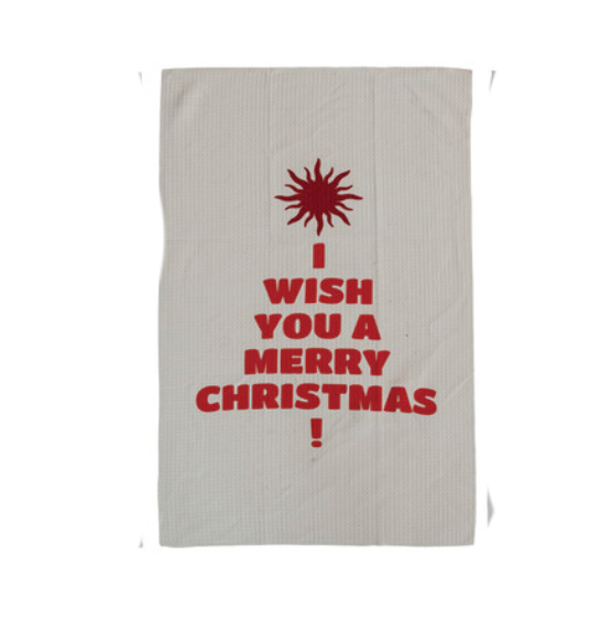 Mircrofiber Holiday Tea Towel