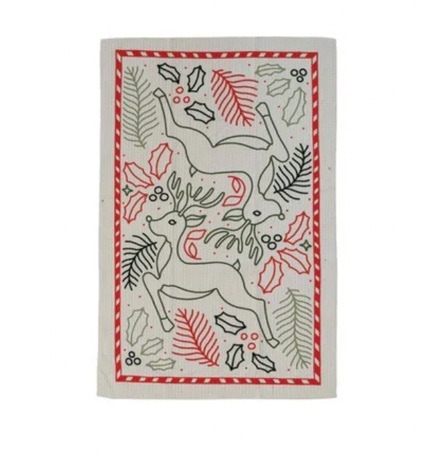 Mircrofiber Holiday Tea Towel