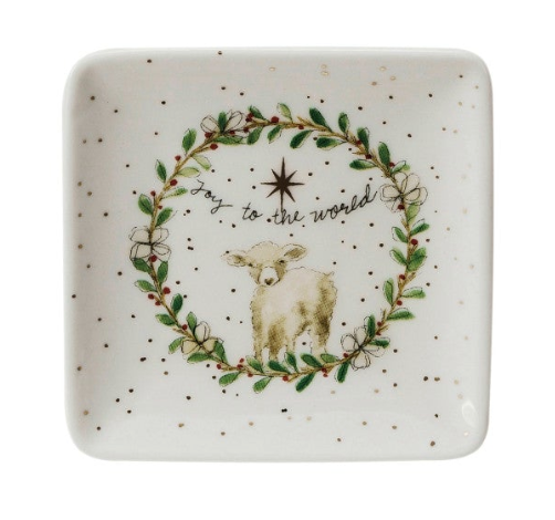 Oh Holy Night Stoneware Dish
