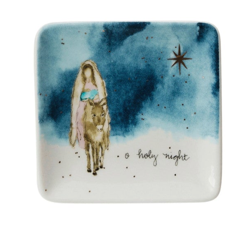 Oh Holy Night Stoneware Dish