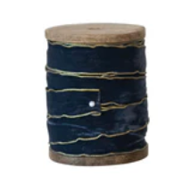 Velvet Ribbon on Wood Spools