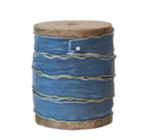 Velvet Ribbon on Wood Spools