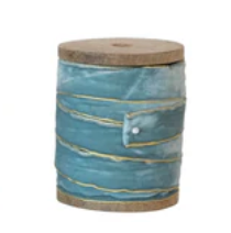Velvet Ribbon on Wood Spools