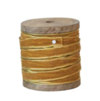 Velvet Ribbon on Wood Spools