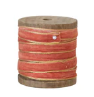Velvet Ribbon on Wood Spools