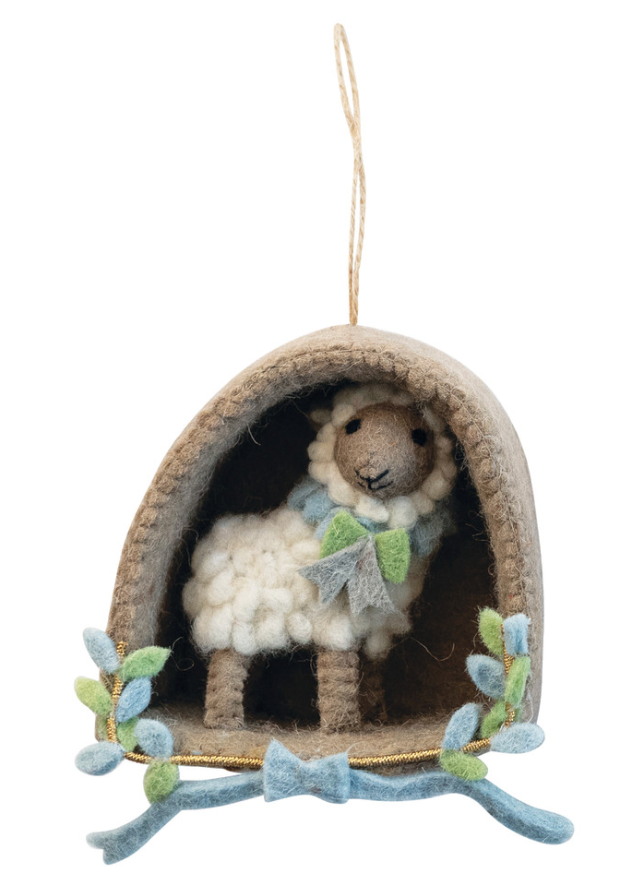 Handmade Wool Felt Animal Ornament