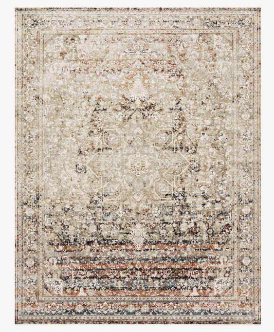 Theia Taupe/Brick Rug