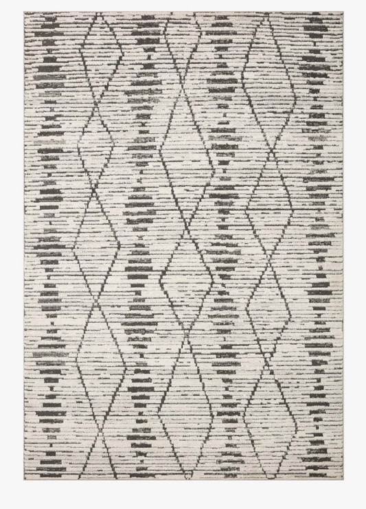 Kamala Charcoal/Dove Rug