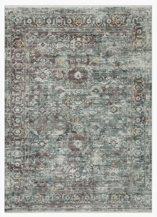 Bonney Slate/Teal Rug