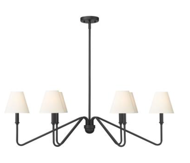 Jaquelin 6 Light Linear Pendant with Shades