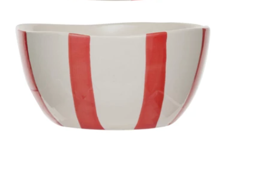 Striped Holiday Bowls