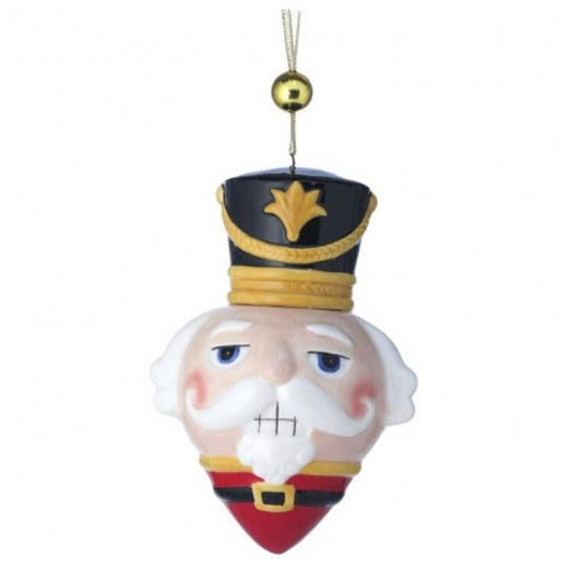 Soldier Nutcracker Head Ornament